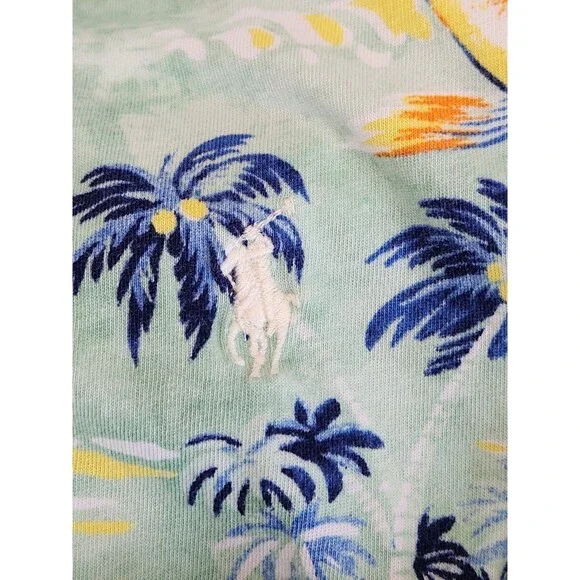 Polo Ralph Lauren Polo Shirt Men's L‎ Marlin Fish Nautical Tropical Classic Fit - Picture 5 of 5